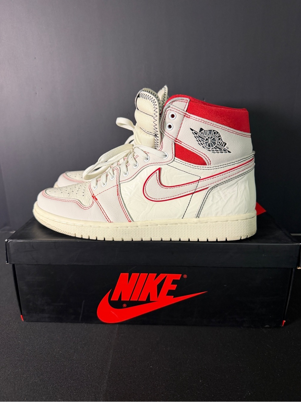 JORDAN 1 RETRO HIGH OG 'PHANTOM'
 Sail/Black - Phantom